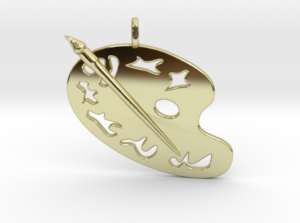 pendentif palette de peintre