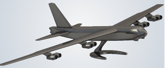 fichier 3D B 52 maquette impression 3D